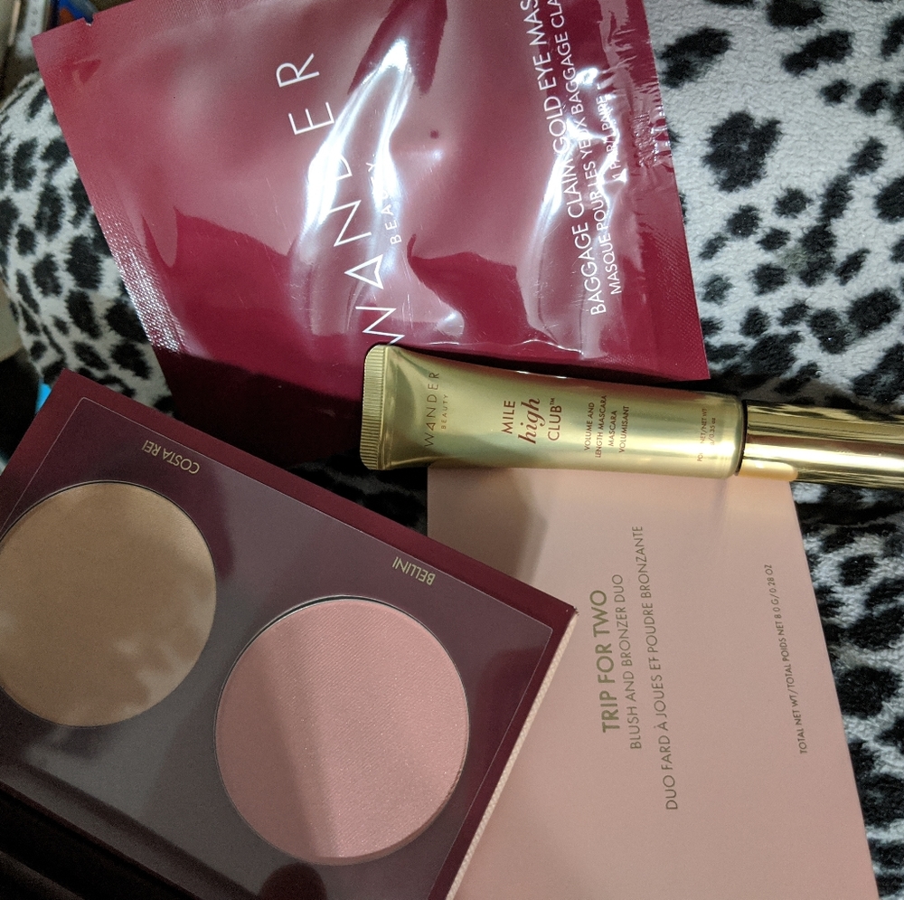 Wander beauty mascara, blush bronzer, & eye mask